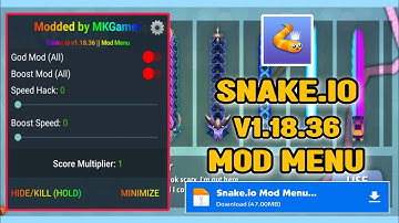 Snake.io V1.18.36 Mod Menu | Snake.io Mod Apk V1.18.36 | Snake.io Mod Menu Apk