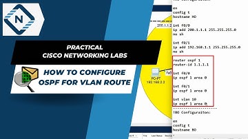 How to Configure OSPF for VLAN Route   | CISCO Packet Tracer | Video # 38