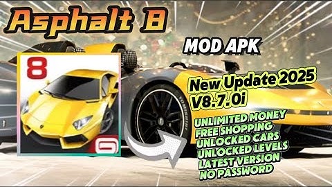 Asphalt 8 v8.7.0i Mod Apk Free Shopping Unlocked Cars New Update 2025