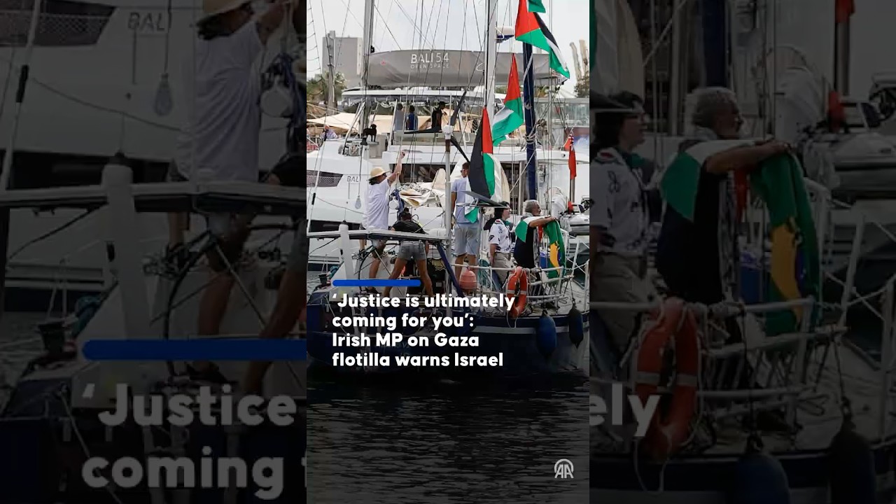 ‘Any Israeli attempt to stop us is illegal’: Irish politician on Gaza flotilla challenges blockade