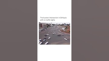 The busiest intersection in Ethiopia without traffic lights