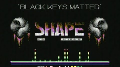Commodore 64 - Black keys matter by Shape (2021) With Backsid 6581
