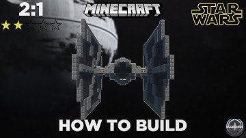 Imperial TIE/ln starfighter | Minecraft Star Wars tutorial