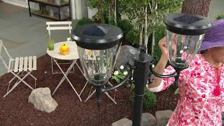 Energizer 2-Head Solar Full Dispersion Lamp Post with Planter Base on QVC