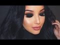 Valentine's Black Smokey Eye Makeup Tutorial ♡