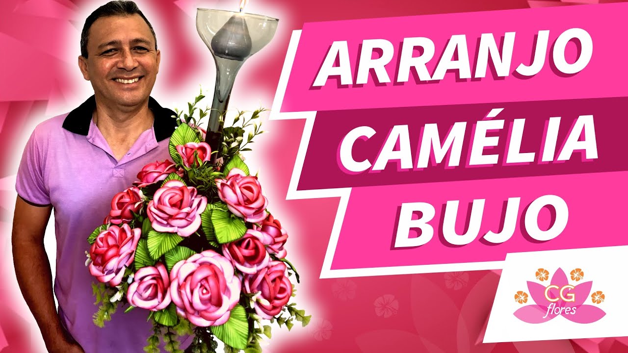 ARRANJO CERIMONIAL | CAMÉLIA BUJO EM EVA | PASSO A PASSO