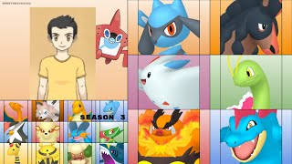 Riley & Riolu Official Pokemon Teams (Season 1-3) + Season 4 Prediction