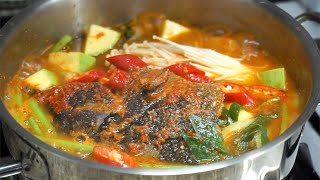 쫄깃한 식감이 매력인 우럭 매운탕 :: 구수하고 매콤한 우럭매운탕 SPICY ROCKFISH STEW :: ROCKFISH SOUP