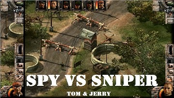 SPY VS SNIPER (TOM & JERRY MISSION) - Commandos 2 Destination Paris 1.45