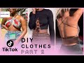 DIY Clothes from Tik Tok Vids Thrift Flip TikTok Compilation Part 2 || Shania DIY