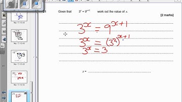 AQA Maths Higher Nov 2014 Non Calc Q21