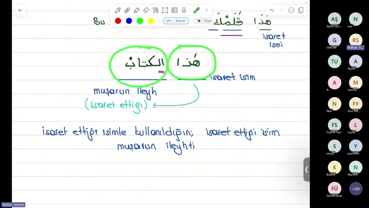 İşaret İsimleri (24.Ders) #arapça #ramazan #filistineözgürlük #sıfatlar #isaret #rukiyeseyhan