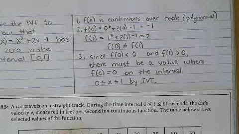 Intermediate Value Theorem part 3