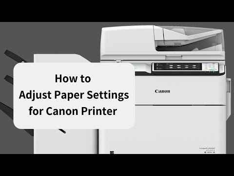 How to Change Paper Settings for Canon Copiers