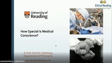 Conscientious objection in the workplace by Professor David Oderberg, University of Reading