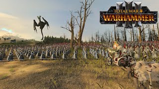 Total War: WARHAMMER III | Altos Elfos VS Elfos Oscuros Radious MOD nuevas unidades cinematic Battle