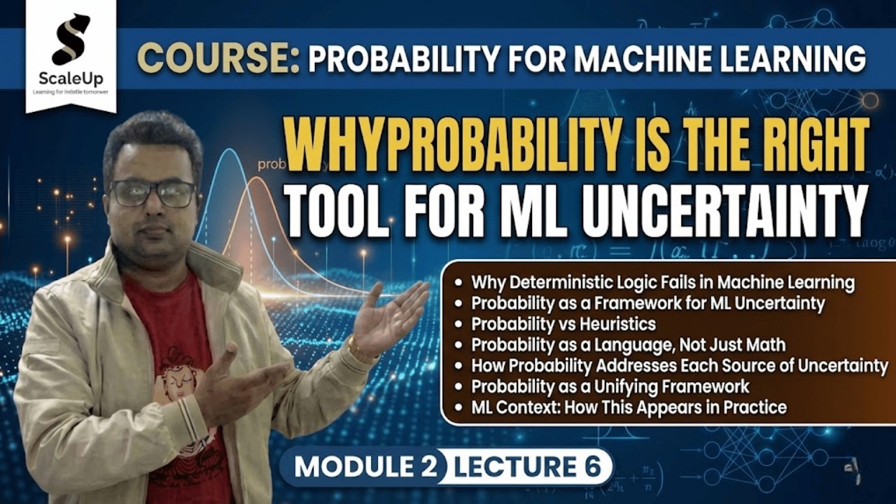 L10 Why Probability is the Right Tool for Machine Learning Uncertainty ...