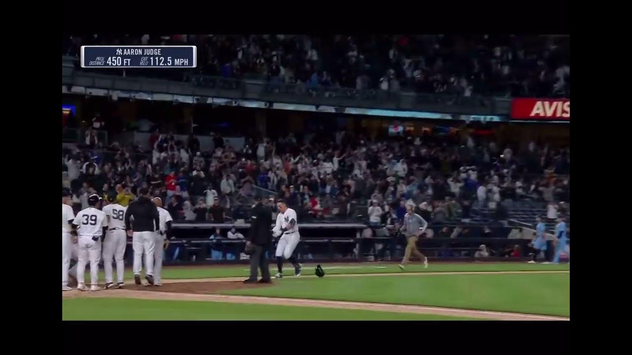 Aaron Judge Does The Griddy After WalkOff shorts baseball YouTube