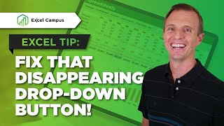 If Your Excel Drop Down Button Disappears, Try This! screenshot 3
