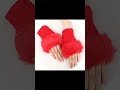 #viral Women's faux fer fingerless knitted gloves.....