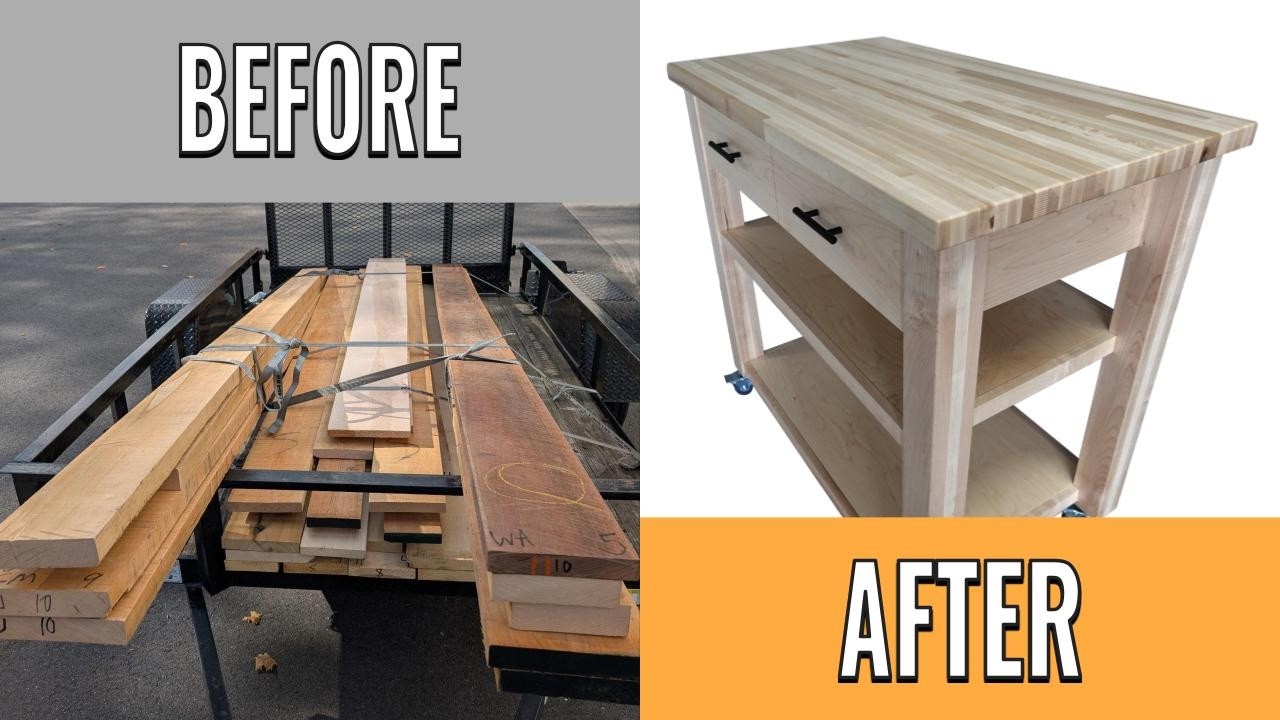 Turning $1,000 of Maple into a Premium Kitchen Island