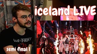 Hatari - Hatrið Mun Sigra | Iceland Eurovision 2019 Semi Final LIVE REACTION