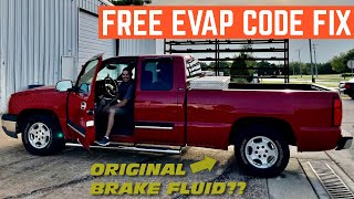 FIXING EVAP Code On A Chevy Silverado For FREE *NASTY Brake Fluid Bonus*