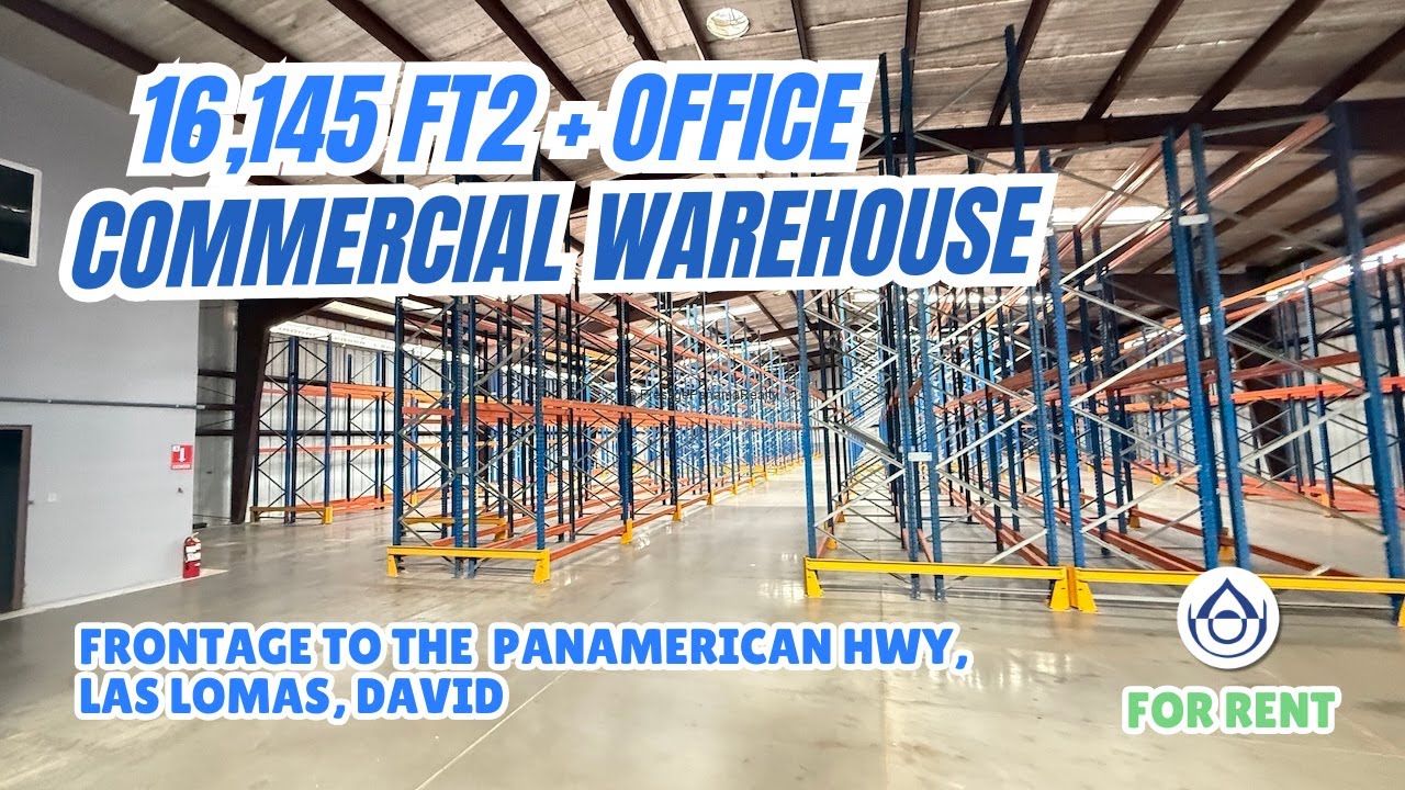 16,145 ft² Warehouse for Rent with Office Space – Next to Gas station. Chiriquí. +507 6981-5000