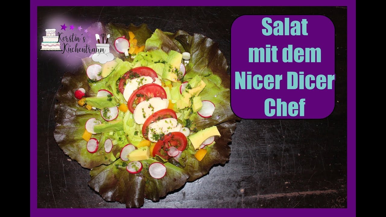 Frischer Salat mit Grenadine Dressing I Nicer Dicer Chef I Rabattcode ...