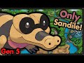 Can i beat pokemon black with only sandile  pokemon challenges  no items in battle