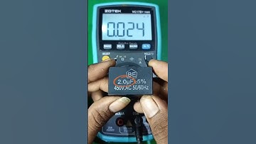 How to test a capacitor using a digital multimeter #tutorial #capacitor #Measure #electronic #shorts