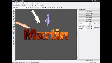 Como ponerle textura a un texto en Xara 3D
