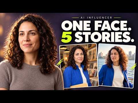 Miniatura del video de YouTube «How to Create a Consistent AI Influencer | Nano Banana Pro + Seedance 2.0» de Rose Creates AI