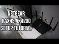 Netgear Nighthawk AX5 RAX43 AX4200 WiFi 6 Router Setup Tutorial