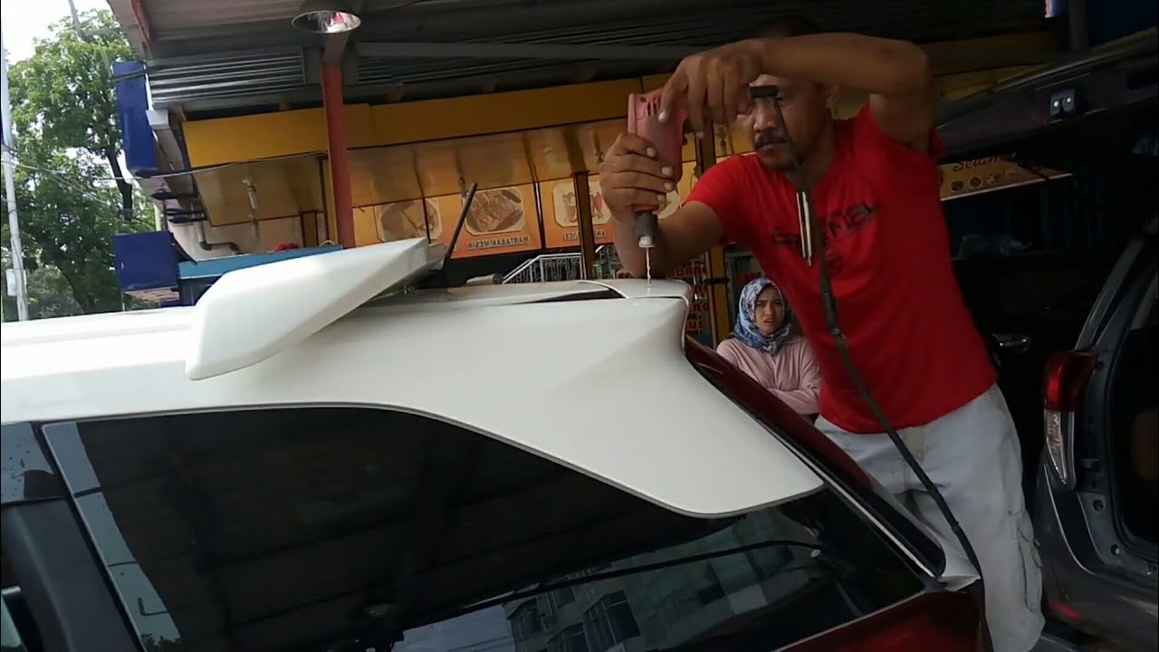 Pasang Spoiler Sayap Belakang Honda Mobilio YouTube