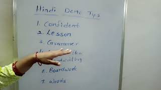 DEMO TIPS FOR HINDI TEACHERS @ LEARN HINDI WITH DURGA