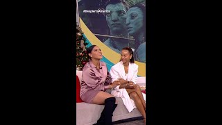 Francisca practiced her Italian with Zoe Saldaña 🥰