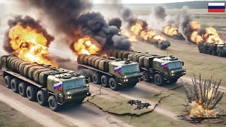 RUSSIA'S Biggest Loss! 5000 Tons of Russian Ammunition Convoy Destroyed by US Troops in Crimea