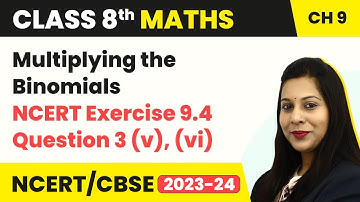 NCERT Exercise 9.4 Question 3(v), (vi)- Algebraic Expressions & Identities| Class 8 Maths Chapter 9