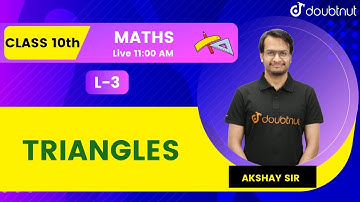 Triangles | AAA Similarity Criterion | Class 10 Chapter 6 | Maths | Doubtnut | Akshay Sir