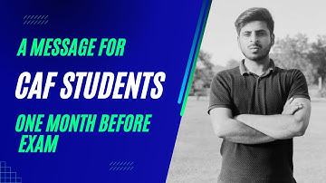 Last Month Tips for CAF Students | CA Afaq | #CAF #ICAP #CA #AfaqACA