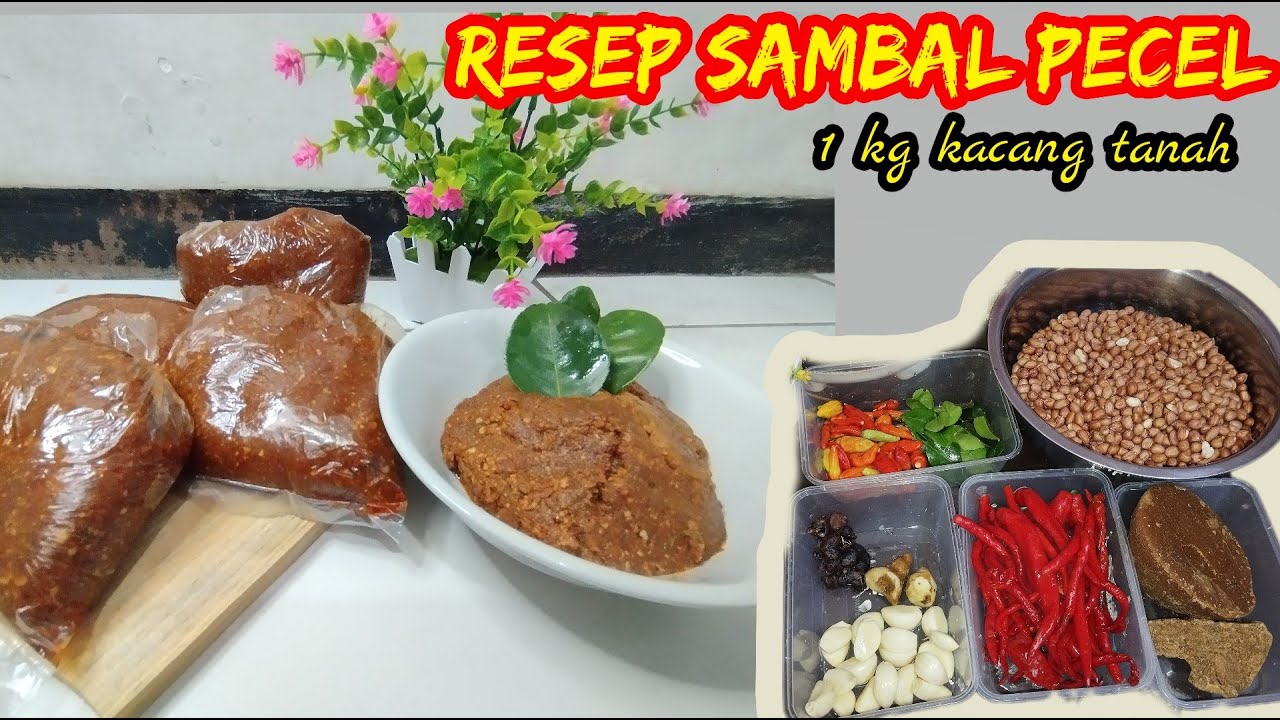 RESEP SAMBAL PECEL KHAS JAWA TIMUR , 1kg kacang Tanah Jadi Banyak