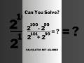 A Nice Olympiad Exponential Multiplication Problem #short #olympiad #mathematics #maths #exponents