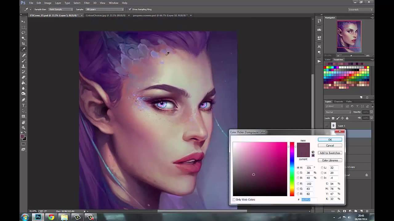 Paint an original female portrait - Paint an original female portrait
