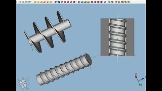 видео: FreeCAD.#19. Аддитивная и субтрактивная спирали картинка: FreeCAD.#19. Аддитивная и субтрактивная спирали