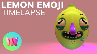 Easy 3D: How to make Lemon Emoji | Womp 3D screenshot 5