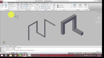 3D Polyline Tutorial For All Autocad Version | How To Use 3D Sweep Polyline  Command In Auto Cad