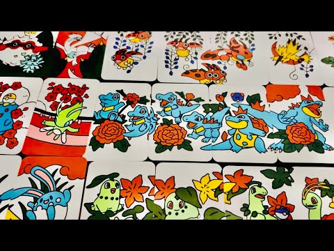 SablingArt Hanafuda Pokemon Johto Card Deck 