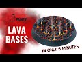 How to paint lava bases for miniatures  new and updated tutorial