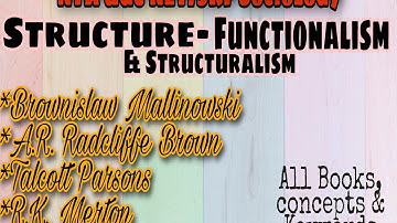 Structure-Functionalism & Structuralism||All Thinkers in one video||UGC NET/JRF||Sociology #ugcnet
